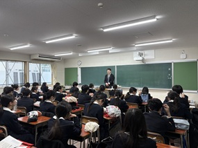 修了式　最後の学活